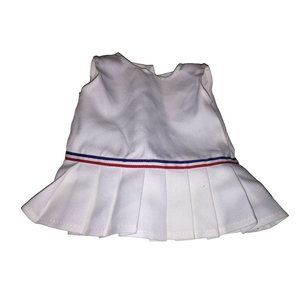 Vintage Cabbage Patch Doll Tennis Outfit White with Red & Blue Stripes
